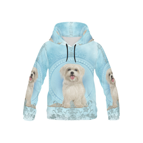 Cute havanese puppy All Over Print Hoodie for Kid (USA Size) (Model H13)