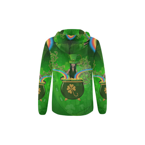 Happy St. Patrick's day All Over Print Full Zip Hoodie for Kid (Model H14)