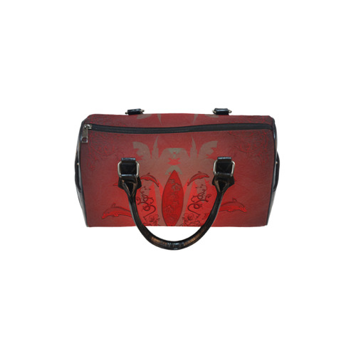 Sport, surfing with dolphin Boston Handbag (Model 1621)