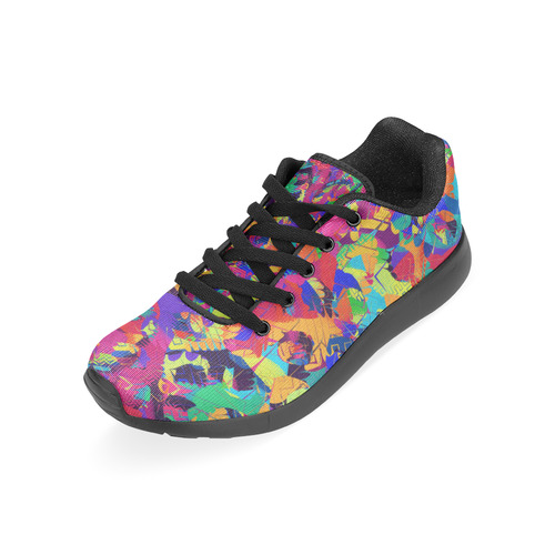 Rainbow Smash Women's Running Shoes/Large Size (Model 020)