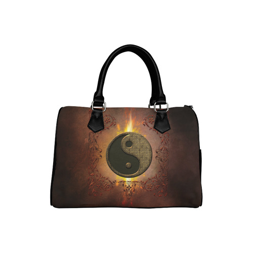 The sign ying and yang Boston Handbag (Model 1621)