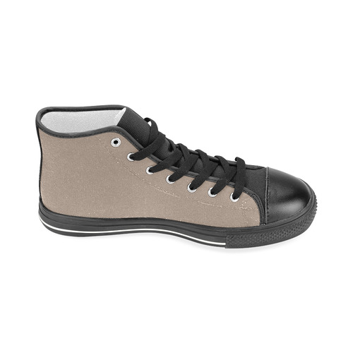 TAUPE Men’s Classic High Top Canvas Shoes (Model 017)