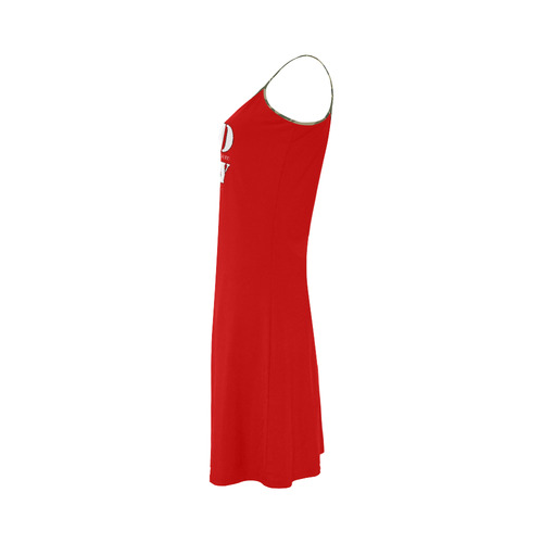 Red Friday Strap Summer Dress Alcestis Slip Dress (Model D05)