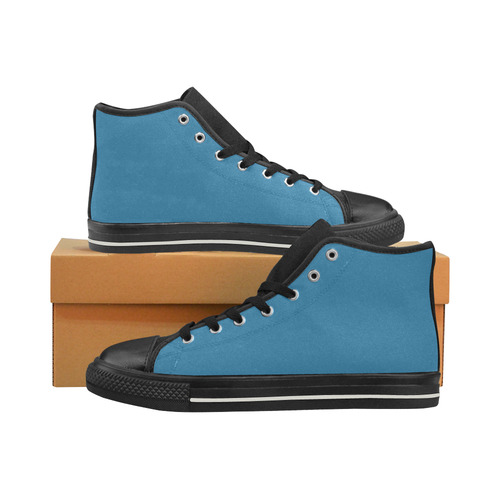 countryblue Men’s Classic High Top Canvas Shoes (Model 017)