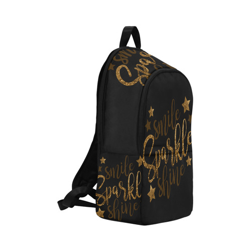 Backpack Glitter Smile Sparkle & Shine Fabric Backpack for Adult (Model 1659)