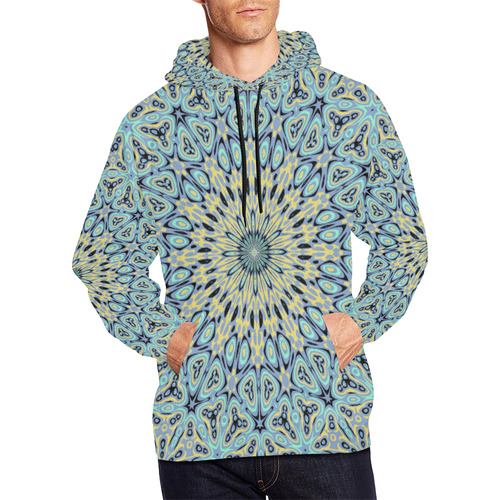 Oriental Kaleido 10 by JamColors All Over Print Hoodie for Men/Large Size (USA Size) (Model H13)