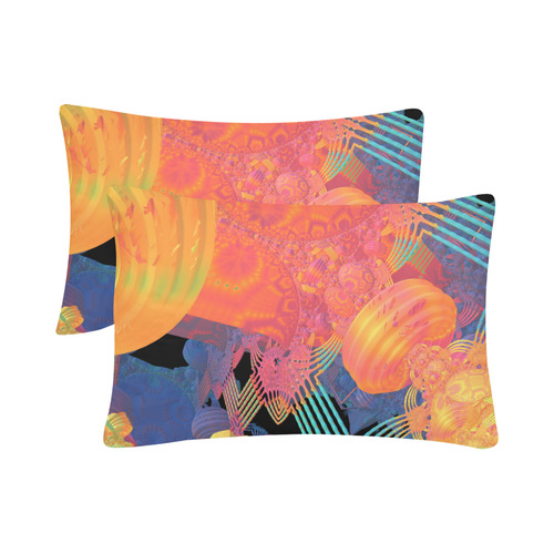 Mardi Gras Custom Pillow Case 20"x 30" (One Side) (Set of 2)