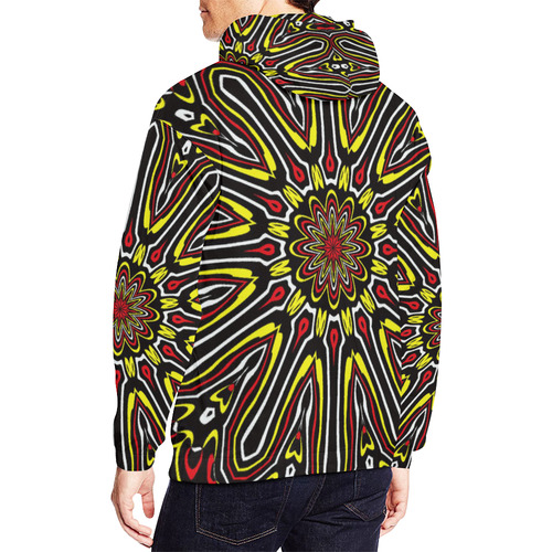 Oriental Kaleido 13 by JamColors All Over Print Hoodie for Men/Large Size (USA Size) (Model H13)