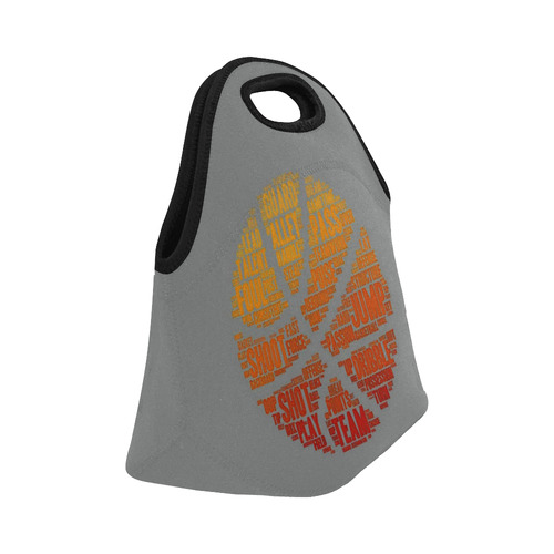 Lunch Bag Basketball Neoprene Lunch Bag/Small (Model 1669)