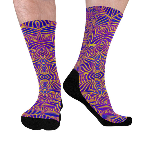 Deeper Into Madness Mid-Calf Socks (Black Sole)