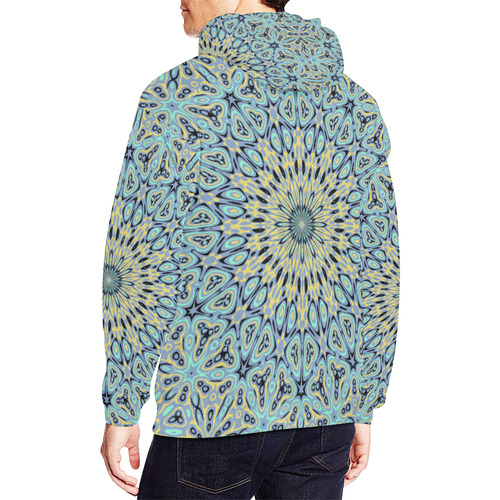 Oriental Kaleido 10 by JamColors All Over Print Hoodie for Men/Large Size (USA Size) (Model H13)