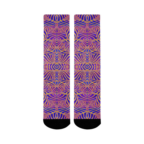 Deeper Into Madness Mid-Calf Socks (Black Sole)