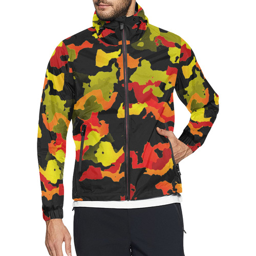 new modern camouflage F by JamColors Unisex All Over Print Windbreaker (Model H23)