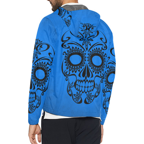 Skull20170337_by_JAMColors Unisex All Over Print Windbreaker (Model H23)