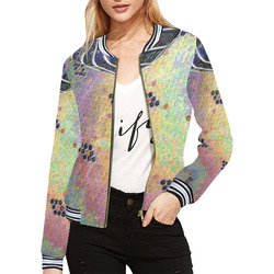 hexagon kitchen tile countertop All Over Print Bomber Jacket for Women (Model H21)