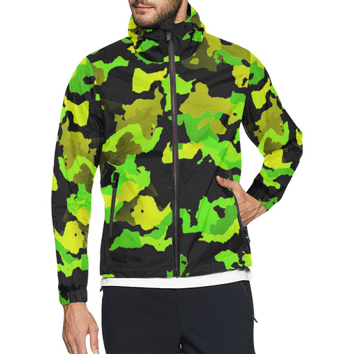 new modern camouflage E by JamColors Unisex All Over Print Windbreaker (Model H23)