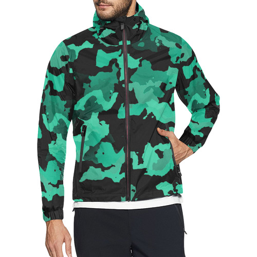 new modern camouflage B by JamColors Unisex All Over Print Windbreaker (Model H23)