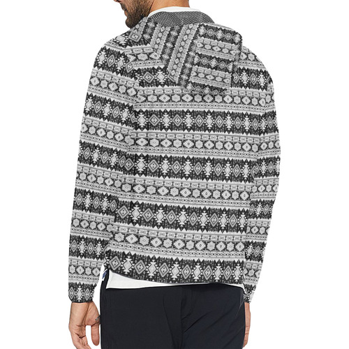 fancy tribal border pattern 17B by JamColors Unisex All Over Print Windbreaker (Model H23)