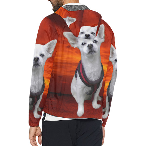 Dog Chihuahua Unisex All Over Print Windbreaker (Model H23)