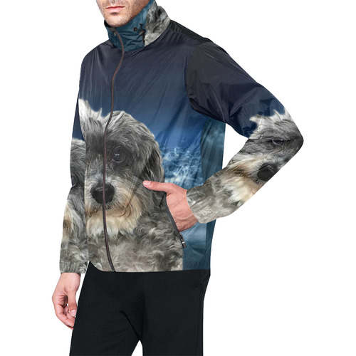 Dog Poodle Cross Unisex All Over Print Windbreaker (Model H23)