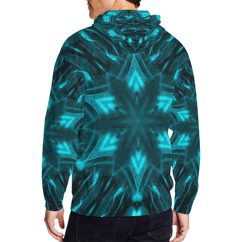 Darkstar Sacred Dagon Relic All Over Print Full Zip Hoodie for Men (Model H14)