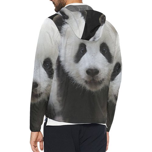 Panda Bear Unisex All Over Print Windbreaker (Model H23)