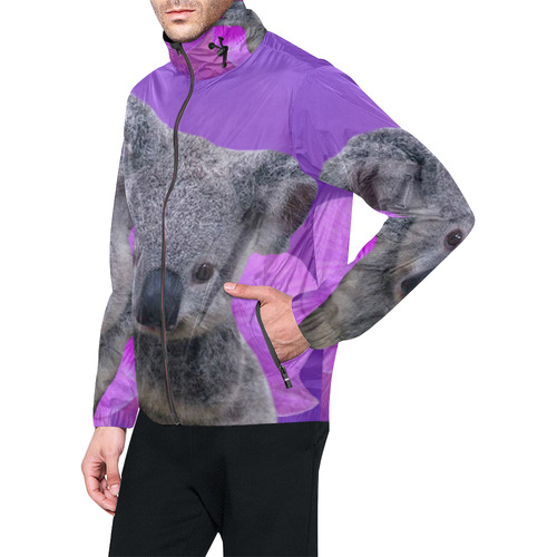 Koala and Orchid Unisex All Over Print Windbreaker (Model H23)