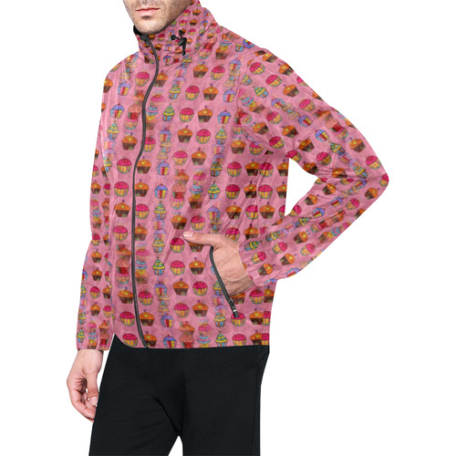 Cupcake by Nico Bielow Unisex All Over Print Windbreaker (Model H23)