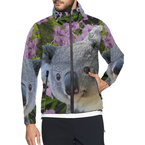 Koala and Orchids Unisex All Over Print Windbreaker (Model H23)