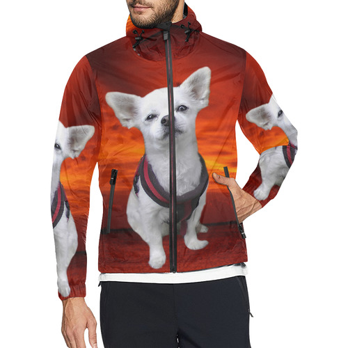 Dog Chihuahua Unisex All Over Print Windbreaker (Model H23)