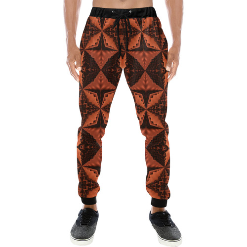 Exx Pattern Men's All Over Print Sweatpants (Model L11)