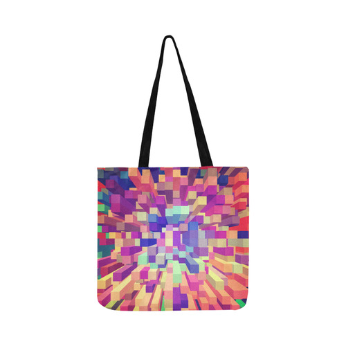 Colorful Exploding Blocks Reusable Shopping Bag Model 1660 (Two sides)