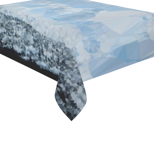Iceberg Antarctica Low Poly Nature Landscape Cotton Linen Tablecloth 60" x 90"