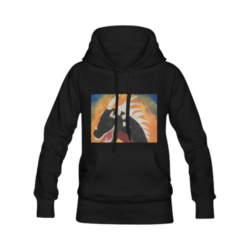 Metal Head Dragon Women's Classic Hoodies (Model H07)