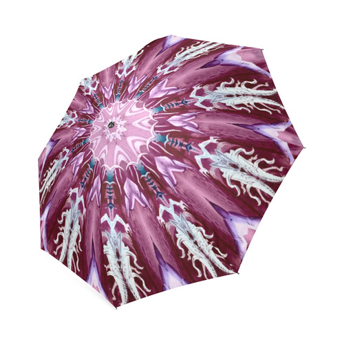 Dark Roach Flower Foldable Umbrella (Model U01)