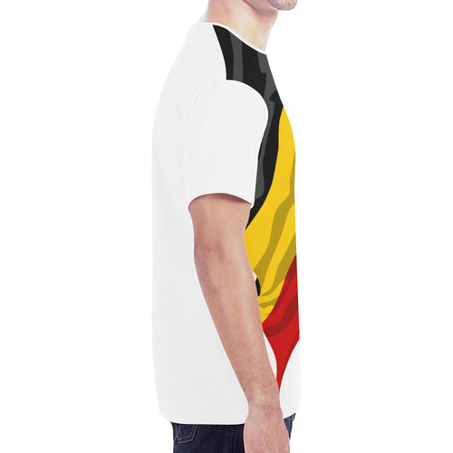 Belgium Men's Classic Flag Tee 2.0 (White) New All Over Print T-shirt for Men (Model T45)