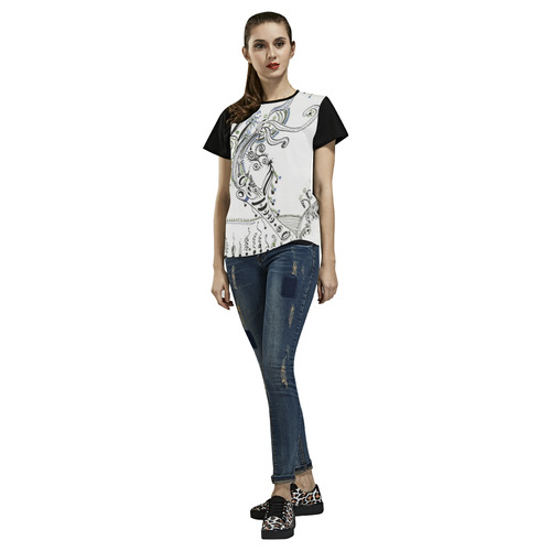 GERMINACIÓN EXPONTÁNEA EN UNA LATA DE JUDIAS 001 All Over Print T-shirt for Women/Large Size (USA Size) (Model T40)