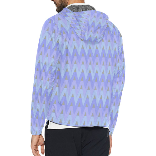 Winter Chevrons Unisex All Over Print Windbreaker (Model H23)