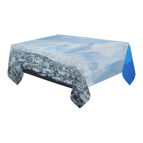 Iceberg Antarctica Low Poly Nature Landscape Cotton Linen Tablecloth 60" x 90"