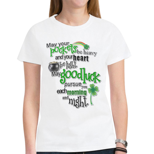 Luck Of A Good Life New All Over Print T-shirt for Women (Model T45)
