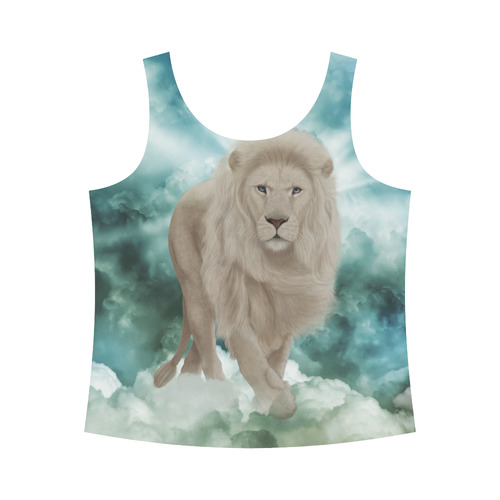 The white lion in the universe All Over Print Tank Top for Women (Model T43)