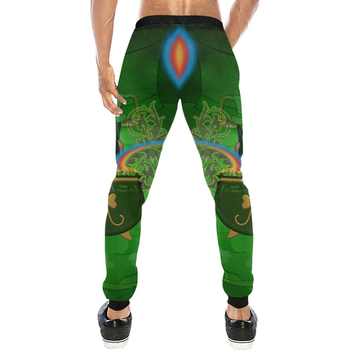 Happy St. Patrick's day Men's All Over Print Sweatpants (Model L11)