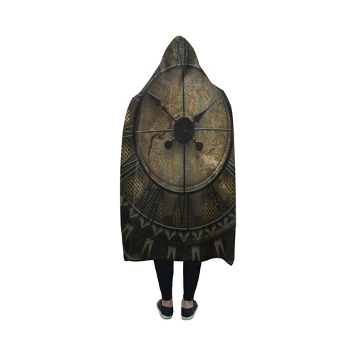 Steampunk, clockswork Hooded Blanket 50''x40''