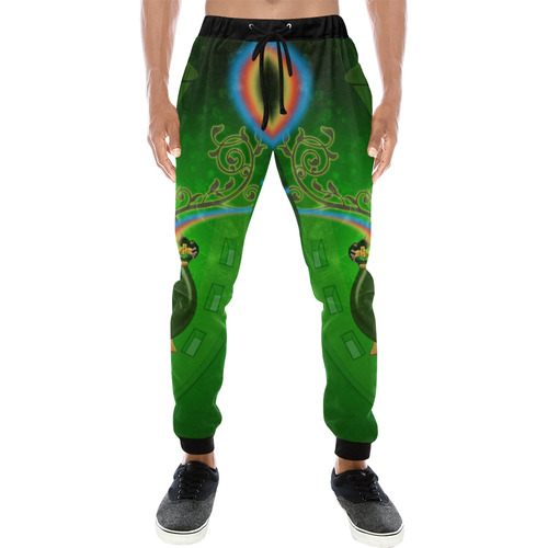 Happy St. Patrick's day Men's All Over Print Sweatpants (Model L11)