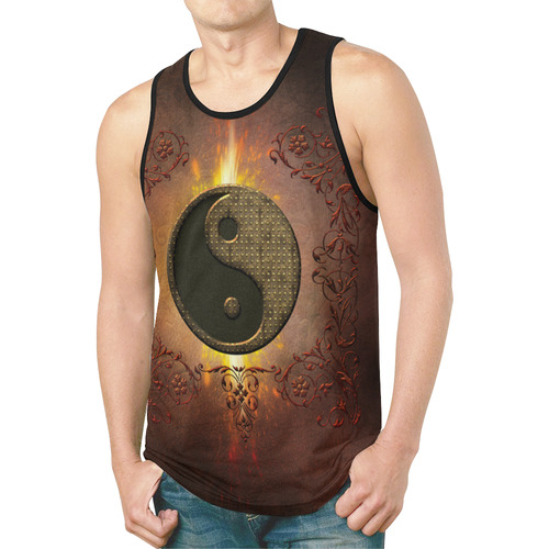 The sign ying and yang New All Over Print Tank Top for Men (Model T46)