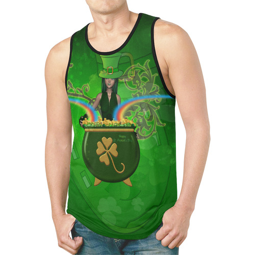 Happy St. Patrick's day New All Over Print Tank Top for Men (Model T46)
