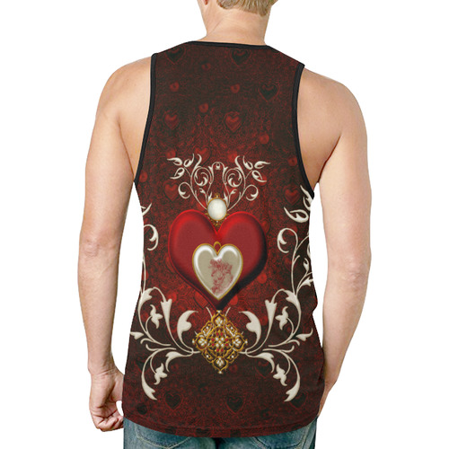 Valentine's day, wonderful hearts New All Over Print Tank Top for Men (Model T46)
