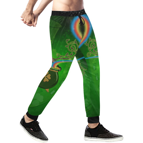 Happy St. Patrick's day Men's All Over Print Sweatpants (Model L11)