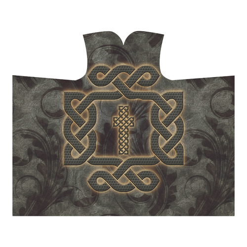 The celtic knot, rusty metal Hooded Blanket 60''x50''