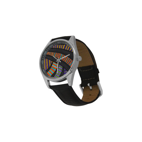 SIN TÍTULO Nº 94 001 Men's Casual Leather Strap Watch(Model 211)